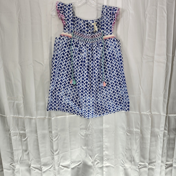 Matilda Jane Size Medium Blue and White Geometric Patterned - Picture 1 of 7